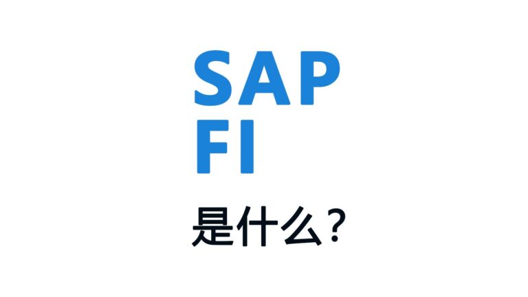 SAP FI（财务会计模块）是什么？有什么功能