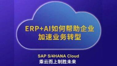 SAP云篇章七：ERP+AI如何帮助企业加速业务转型【SAP S/4HANA Cloud，乘云而上制胜未来】